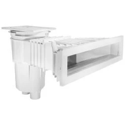 Pièce à Sceller Piscine - Skimmer XXL Parker - 17,5L Liner/Béton - Modèle Norm - Blanc De Astralpool