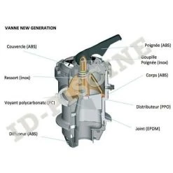ASTRALPOOL Vanne Side Filtration Manuelle 1"½ New Generation ASTRAL - Montage Var. 3 -ASTRALPOOL Soldes 1437768 4