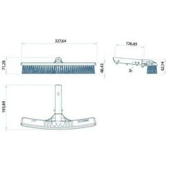 Brosse De Paroi Piscine, Couleur Bleu De 33 Cm. - Astralpool -ASTRALPOOL Soldes 18148046 4