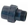 ASTRALPOOL Raccord PVC Union 3 Pièces à Coller / Mâle à Visser Ø 50 Mm X 1"1/2