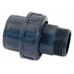 ASTRALPOOL Raccord PVC Union 3 Pièces à Coller / Mâle à Visser Ø 50 Mm X 1"1/2