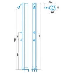 ASTRALPOOL Douche Solaire BLANCHE 30 L Avec Mitigeur -ASTRALPOOL Soldes 25647203 4