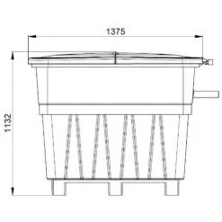 ASTRALPOOL Local Technique Enterré KEOPS - Filtre Ø 600 Mm - Pompe 1 CV - Electrolyseur De Sel -ASTRALPOOL Soldes 25647449 4