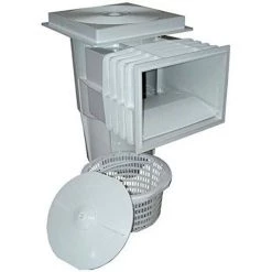 ASTRALPOOL Fluidra Skimmer 15 L PISC. HORM. Con BOCA Standard TAPA CUADRADA Blanco