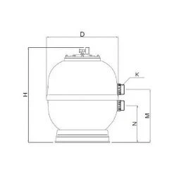 Astralpool Filtre Piscine Ivoire Avec Valve Vis (Ø900) -ASTRALPOOL Soldes 69558914 5