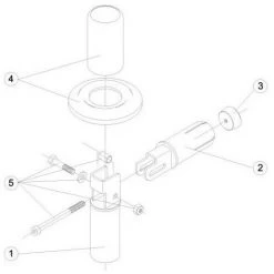 ASTRALPOOL Ancrage Articulé Pour échelle En Tube Acier Inox Poli Iisi-304 Ø43mm -ASTRALPOOL Soldes 7056756 4