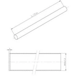 ASTRALPOOL Main Courante Inox Ø 43mm Avec 1 Extrémité Fermée Et 1 Ouverte L 5m -ASTRALPOOL Soldes 7191236 3