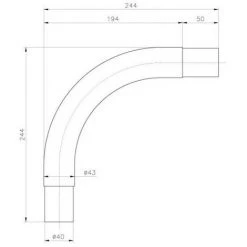ASTRALPOOL Coude Inox Pour Main Courante Ø43 Mm -ASTRALPOOL Soldes 7191238 4