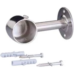 ASTRALPOOL Support Droit Fermé Avec Platine Pour Main Courante - Piscines Béton Et Liner