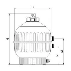 ASTRALPOOL Filtre à Sable Piscine Cantabric 14m3/h -ASTRALPOOL Soldes 7723519 3