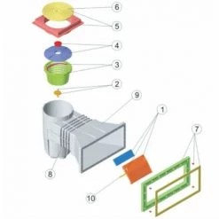 ASTRALPOOL Skimmer Gris Anthracite Pour Piscine Béton Et Liner -ASTRALPOOL Soldes 7723605 3