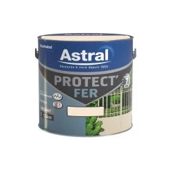 ASTRALPOOL ASTRAL - Antirouille Protect'fer Brillant 2 L - Blanc Cassé