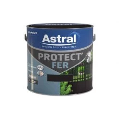 ASTRALPOOL ASTRAL - Antirouille Protect'fer Brillant 2 L - Noir