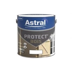 ASTRALPOOL ASTRAL - Peinture Protect'bois Satin 2.5 L - Blanc Base White