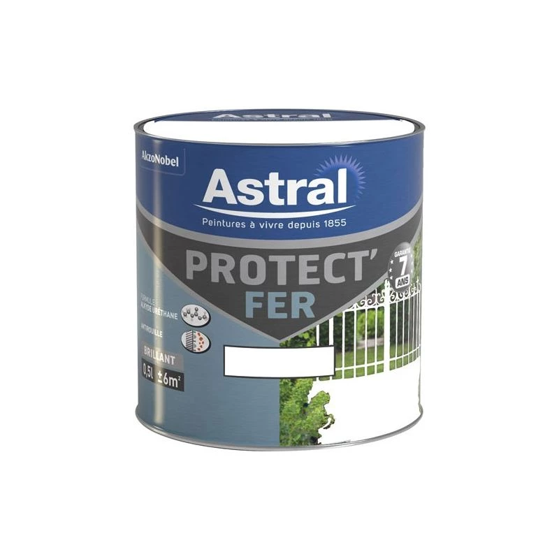 ASTRALPOOL ASTRAL - Peinture Protect'fer Brillante 0.5 L Base White - Blanc 2 ASTRALPOOL ASTRAL - Peinture Protect'fer Brillante 0.5 L Base White - Blanc – Image 2